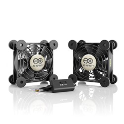 Multifan S5 Dual Spot cooler 2 x 80mm fans 1642LPM @25dBA AC Infinity