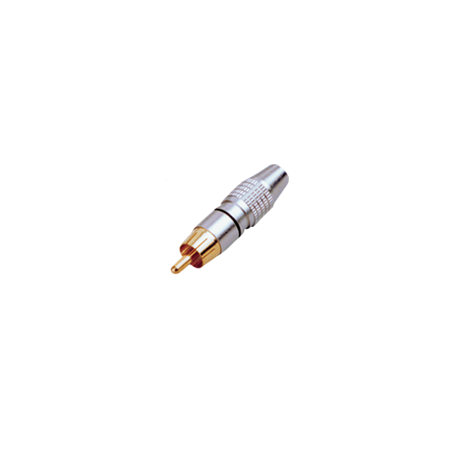 ATC6101B Male RCA In-Line Connector Black