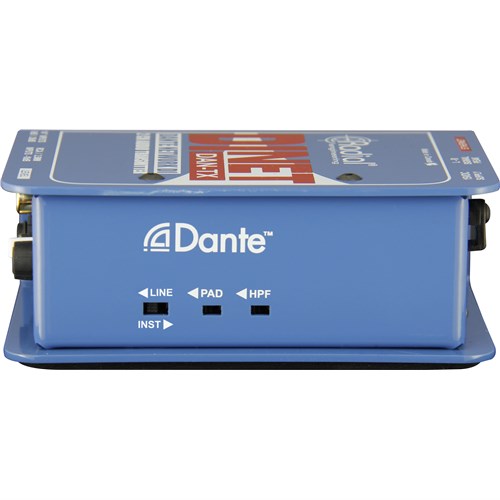 Radial DiNET DAN TX - Dante network transmitter, stereo DI inputs and digital out 