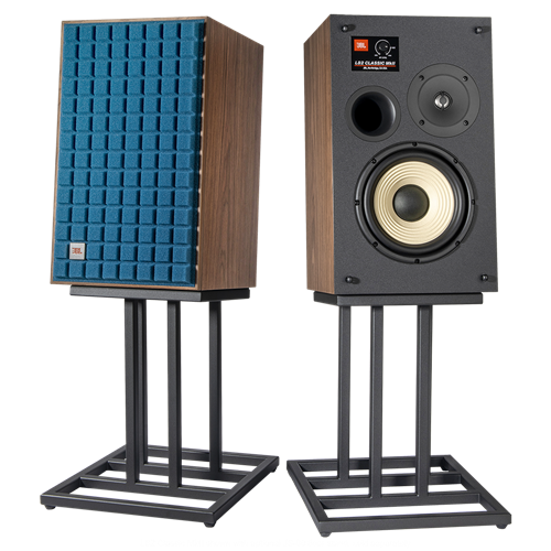 JBLL82MK2BLU_PairFrontWithGrille_OnJBLJS80STANDBLK_1605X1605