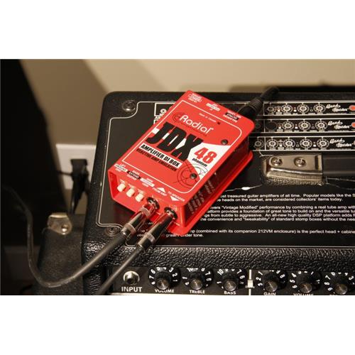 Radial JDX 48 - Class-A Reactive DI Box for Guitar Amp - +48V Phantom Powered / 15VDC  