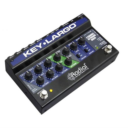 Radial KEY-LARGO - Keyboard mixer, 3 stereo inputs, effects bus, USB, balanced DI outs 