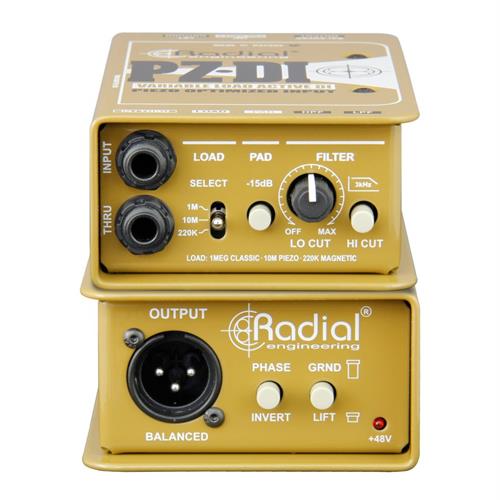 Radial PZ-DI - Active DI for piezo and acoustic