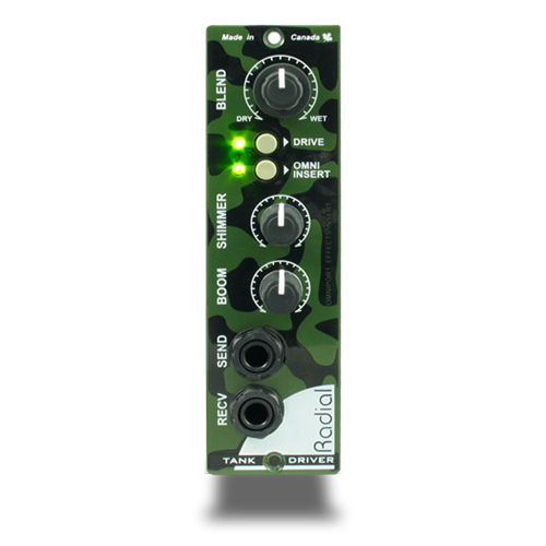 Radial TANKDRIVER 500 - Converts line level signal to drive any spring reverb tank, 2 band EQ 