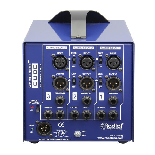 Radial CUBE - 3 slot power-rack, desktop format, 500mA power supply 