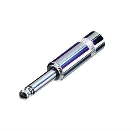 MONO JACK PLUG, ALL METAL WITH 9.5MM CABLE OUTLET COMP S/CRAFT 285L