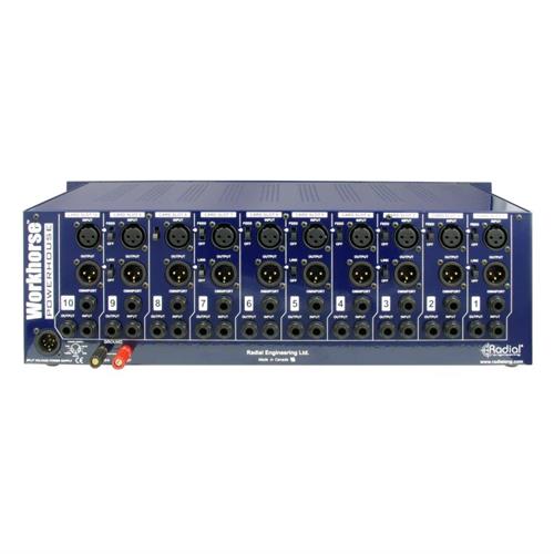 Radial POWERHOUSE - 10 slot power-rack, 19