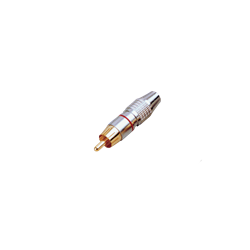 ATC6101R Male RCA In-Line Connector Red