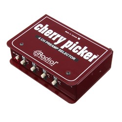 Radial CHERRY PICKER - Passive 1x4 selector, use to compare 4 preamps in the studio, XLR i/o 
