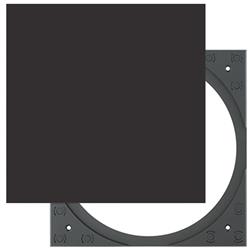 PS-C83 black square adapter with grille  C83RT, C83RWT, C63RTLP