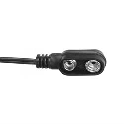 Cioks Type 6 - 9V battery clip, 50cm (black)