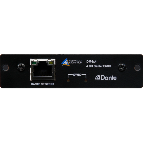 Is Series 4 X 4 Dante Card DM4X4 Australian Monitor