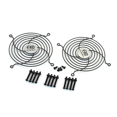 Frame / Grill / Vent  Black Dual ports 300 x 160 x 3mm AC Infinity