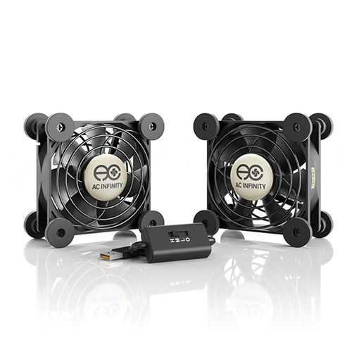 Multifan S5 Dual Spot cooler 2 x 80mm fans 1642LPM @25dBA AC Infinity