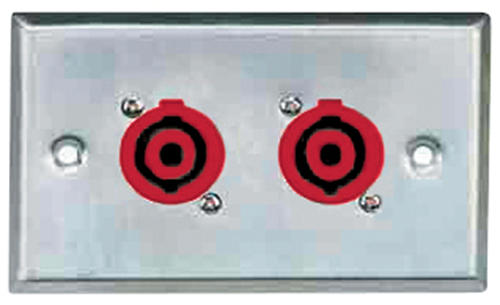 Wall Plate C/W 2 X 4 Pole Conn ATC6423 Australian Monitor