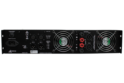 Pwr Amp Class Ab 2X600w@4E 2Ru AMB1200 Australian Monitor